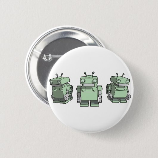 Robot Trio Ronde Button 5,7 Cm (Voorkant /achterkant)