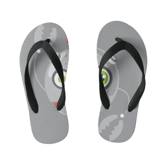 robot trol kinder teenslippers (Voetbed)