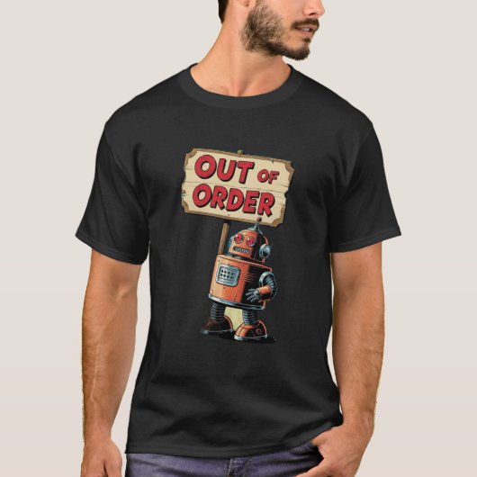 Robot uit de jaren 50 t-shirt (Voorkant)