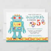 Robot - Uitnodiging van de partij (Voorkant)