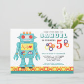 Robot - Uitnodiging van de partij (Staand voorkant)