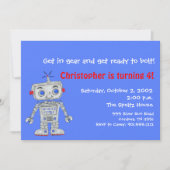 Robot-uitnodigingen Kaart (Voorkant)