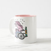 Robot Unicorn Attack Tweekleurige Koffiemok (Voorkant links)