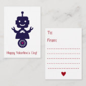 Robot Valentijn - Scooter Notitiekaartje (Voorkant / Achterkant)