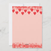 Robot Valentijnsdag Foto Klaslokaal Kerstkaart (Achterkant)