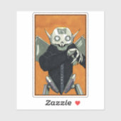 Robot Vampire Dracula Sticker (Vel)