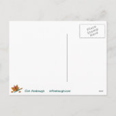 Robot van Kerstmis verwarde omhoog in Lichten Feestdagenkaart (Achterkant)