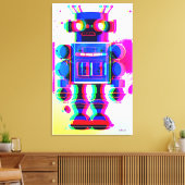 Robot Verdachte Nummer 4 Canvas Afdruk (Insitu (Woonkamer))