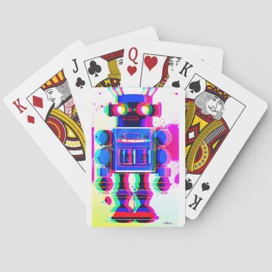 Robot Verdachte Nummer 4 Pokerkaarten (Achterkant)