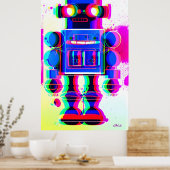 Robot Verdachte Nummer 4 Poster (Keuken)