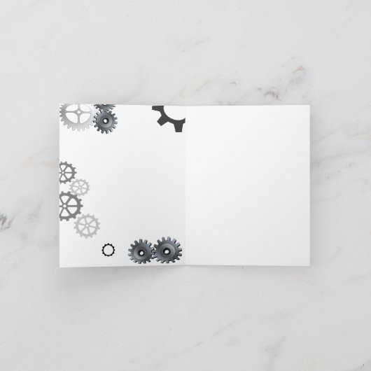 RoBoT Verjaardag Kaart (Binnen)