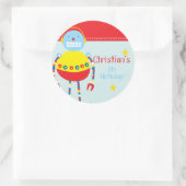 Robot verjaardagsfeestje Stickers (Tas)