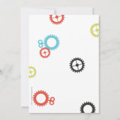 Robot Verjaardagsfeestuitnodigingen Kaart (Achterkant)