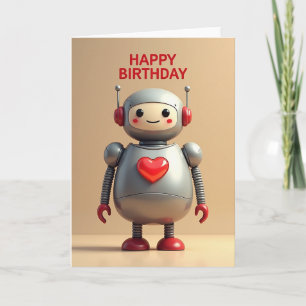 Robot Verjaardagskaart Kaart