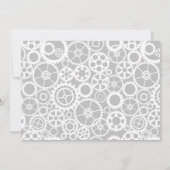 Robot verjaardagsuitnodiging kaart (Achterkant)