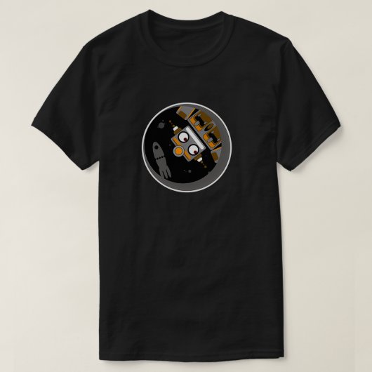 Robot verloren in ruimte 2 t-shirt (Design voorkant)