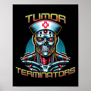 Robot verpleegster futuristische verpleegsters onc poster