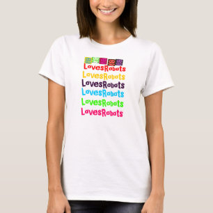 robot verslaafd t-shirt