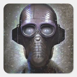 Robot Vierkante Sticker