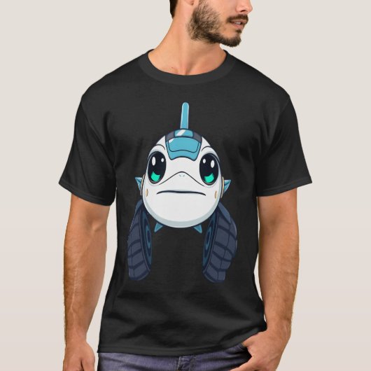 Robot Vis T-shirt (Voorkant)