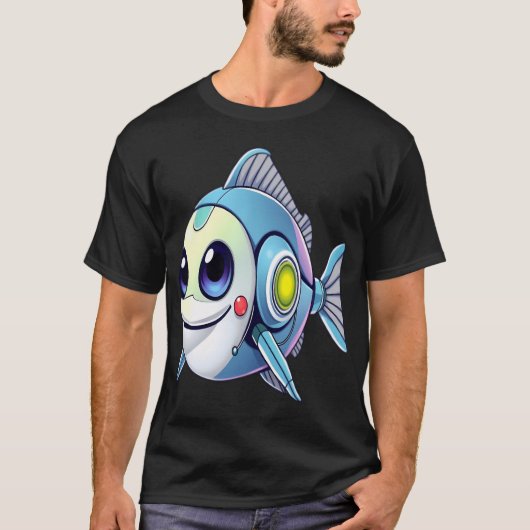 Robot Vis T-shirt (Voorkant)