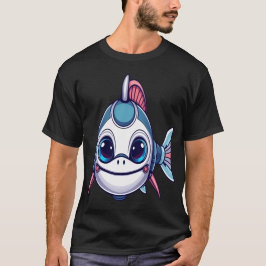 Robot Vis T-shirt (Voorkant)
