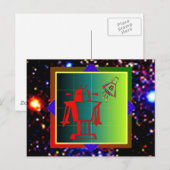 Robot Visitor Briefkaart (Voorkant / Achterkant)