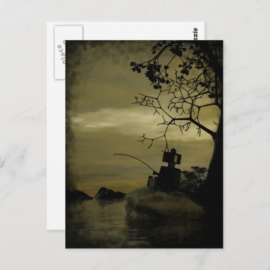 Robot Vist Briefkaart (Voorkant / Achterkant)