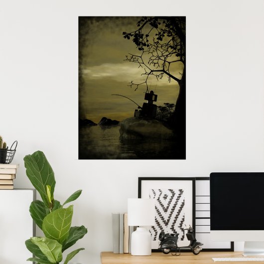 Robot Vist Poster (Thuiskantoor)