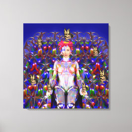 Robot Vlinder Canvas Afdruk