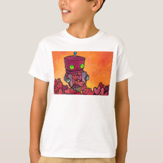 Robot vol hart t-shirt