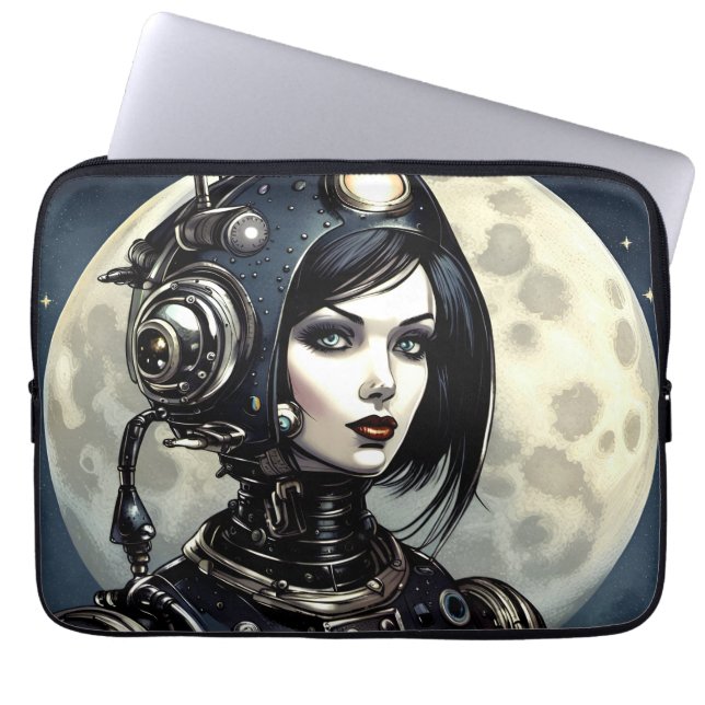 Robot Vrouw I Laptop Sleeve (Voorkant)