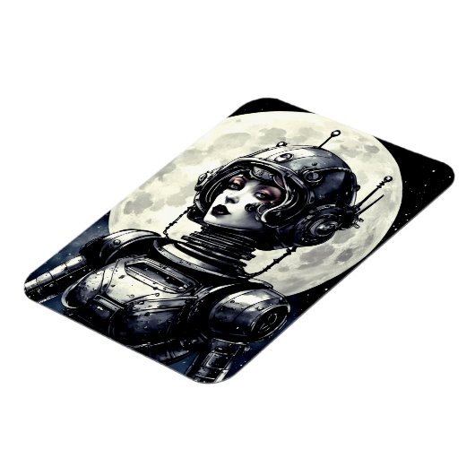 Robot Vrouw IV Magneet (Linkerzijde)