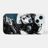 Robot Vrouw V iPhone 15 Case (Achterkant horizontaal)