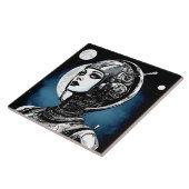 Robot Vrouw VI Tegeltje (Zijkant)