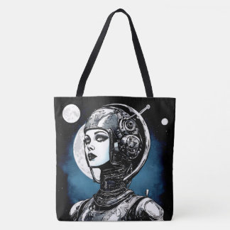 Robot Vrouw VI Tote Bag
