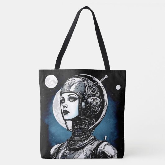 Robot Vrouw VI Tote Bag (Voorkant)