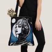 Robot Vrouw VI Tote Bag (Dichtbij)
