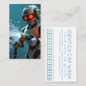 ROBOT WASH customer loyalty punch card (Voorkant / Achterkant)
