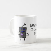 Robot Wat als ik dat niet deed? Mok (Voorkant links)