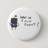 Robot, wat als ik dat niet deed? ronde button 5,7 cm (Voorkant)