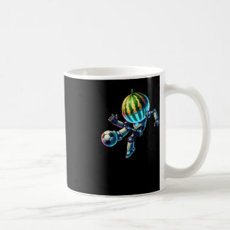 Robot Watermeloen Hoofd Voetbal Footbyll Dribbelen Koffiemok