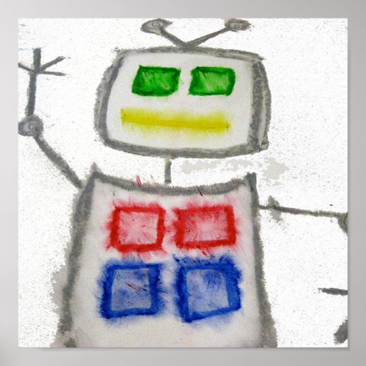 Robot Wave Poster (Voorkant)