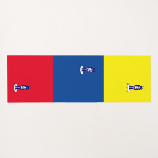 "Robot" Yoga Mat (Achterkant (horizontaal))