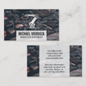 robotarm | binaire code | CPU-printplaat Visitekaartje (Voorkant / Achterkant)