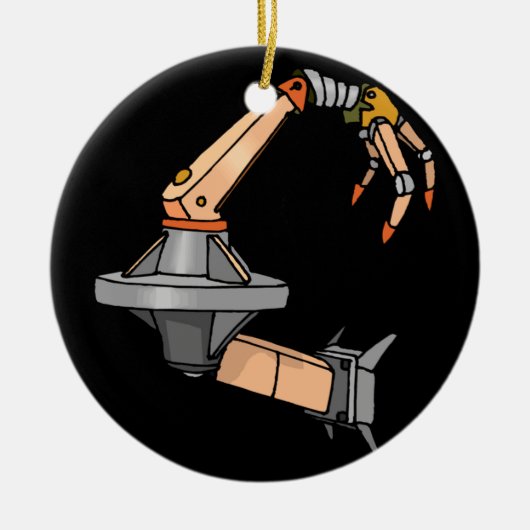 robotarm keramisch ornament (Voorkant)