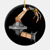 robotarm keramisch ornament (Achterkant)