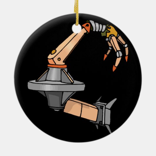 robotarm keramisch ornament (Achterkant)