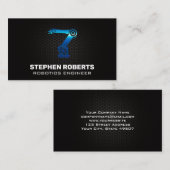 robotarm | koolstofvezelpatroon visitekaartje (Voorkant / Achterkant)
