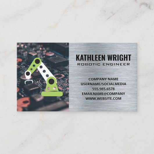 robotarm | Technologie Visitekaartje (Voorkant)